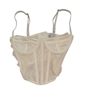 PacSun Ivory Lace Bustier Size XS NWT